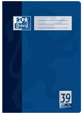 Produktbild von Oxford Schulheft DIN A4 Lineatur 39 / rautiert 16 Blatt