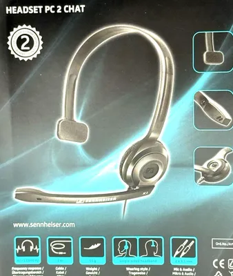 Image de PC 2 CHAT, Câble, Bureau/Centre d'appels, 42 - 17000 Hz, 55 g, Casque avec microphone, Noir