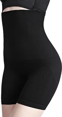 Produktbild von Damen Miederpants Miederhosen Shapewear Shaping figurenformend Shapewear mit Bauch-Weg-Effekt und guter Atmungsaktivität,Schwarz,M/L