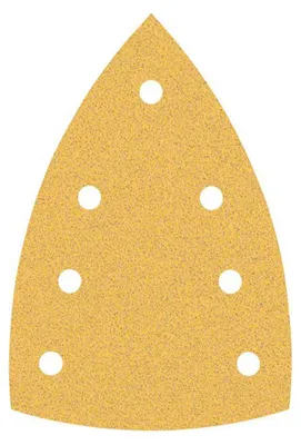 Image de Feuilles abrasives BOSCH delta bois peinture Expert C470 - 100x150 mm - 7 trous - Boite de 10 pièces - Grain 40- 2608901114