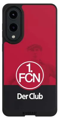 Produktbild von NIVOCASE Handyhülle für Samsung Galaxy S25 Edge  Hülle NIVOpure Case Schwarz 1. FC Nürnberg Der Club Offizielles Lizenzprodukt