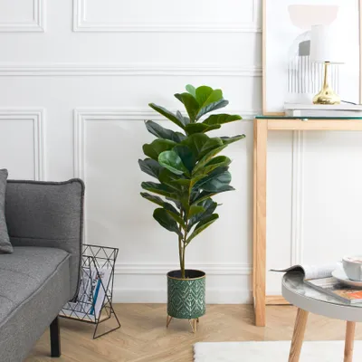Zdjęcie produktu dla Sztuczna roślina w doniczce z gęstymi liśćmi 90 cm