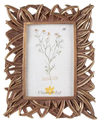 Produktbild von Clayre & Eef Bilderrahmen 10x15 cm Goldfarbig Polyresin