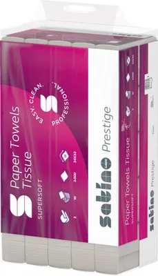 Produktbild von Papierhandtuch Prestige 24 x 32 cm (B x L) Zellstoff hochwei 25 x 120 Bl./Pack.