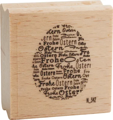 Produktbild von Holzstempel "Frohe Ostern"