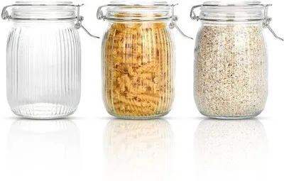 Produktbild von Luftdichte Inmaakpotten Set 3 x 1 Liter