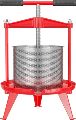 Obrázek produktu pro Šroubový lis Wiltec 14 l nerezový lis na ovoce 66x58x47cm, snadno čistitelný pro výrobu jablečné šťávy lis na ovoce lis na bobule lis na víno