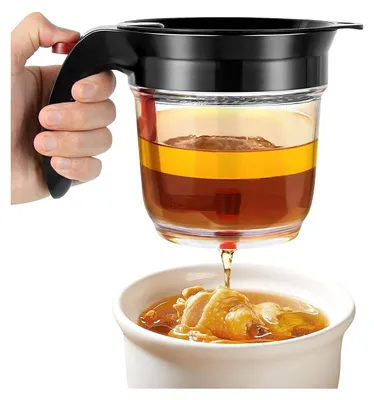 Produktbild von Fettabscheider aus Edelstahl, 1000-ml-Fettabscheiderbehälter, Ölfilter, Fettabscheider, Abschäumer, Suppenfilter