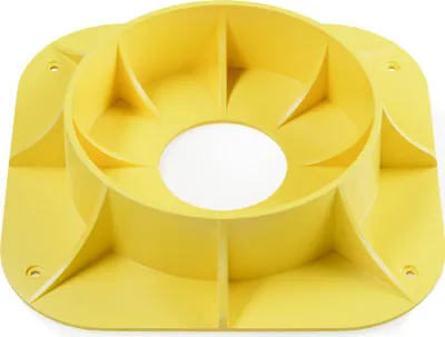 Produktbild von Wiltec Stützradunterlage rund 236 mm bis 900 kg, HDPE Stützrad Halterung für Stützrad bis Ø 160 mm, Unterlegkeil Stützrad für Anhänger u. Wohnwagen