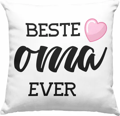 Produktbild von Trendation - Beste Oma Der Welt Geschenk Deko-Kissen mit Füllung 40x40  Deko-Kissen mit Füllung 40x40 Spruch Lustig von Enkel Geburtstag Weihnachten Funny (Grün)