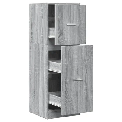 Produktbild von vidaXL Apothekerschrank Grau Sonoma 40x41x118 cm Holzwerkstoff