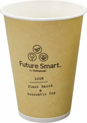 Produktbild von 500x Huhtamaki  Automatenbecher Kaffeebecher Pappe Future Smart 180 ml