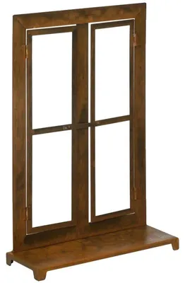Obrázek produktu pro Okenní rám, délka 55 cm, výška 80 cm, železo a nerezová ocel, vnitřní/venkovní použití, odolný proti povětrnostním vlivům