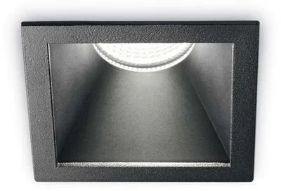 Image de Ideal Lux Spot encastré Game Square Noir Noir