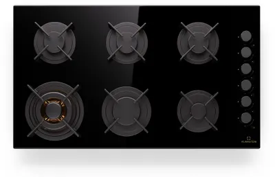 Obrázek produktu pro Klarstein plynový sporák 6 hořáků, vestavný plynový sporák pro vnitřní použití a obytný automobil, 12200 W plynový sporák z nerezavějící oceli, 6-hořákový plynový sporák, plynové sporáky s hořákem Snapjet, moderní vestavný plynový sporák na LPG