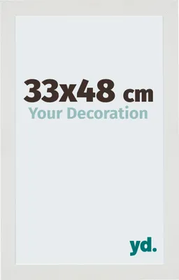 Image de Cadre photo, 33x48 cm, blanc mat, MDF, Mura