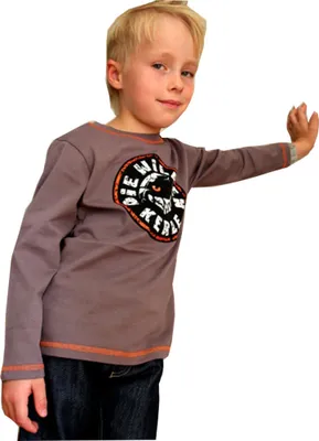 Produktbild von 85208 Disney Die Wilden Kerle T-Shirt Junge Taupe Gr. 98, cooles Kinder-Shirt für kleine Fußballfans