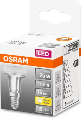 Image de Osram STAR LED bulb Warm white 2700 K 1.5 W E14 F