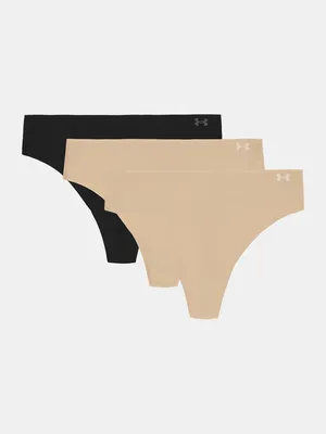 Image de String Under Armour pour femme Ua Pure Stretch No Show - Couleur unie - Taille L