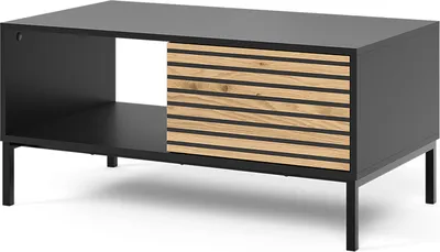 Zdjęcie produktu dla Stolik kawowy Vicco Eliza Złoty dąb power/antracyt 90 x 50 cm z szufladą, Model 55181