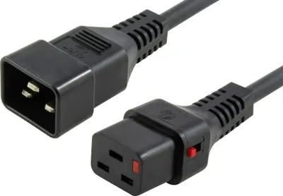 Image de Microconnect PC1285 Câble d'alimentation Noir 2 m Coupleur C19 Coupleur C20 (PC1285)
