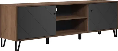 Produktbild von trendteam Montez TV-Unterteil Eiche Nachbildung/Graphit, B/H/T ca. 183/56/40 cm