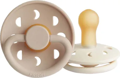Produktbild von FRIGG Moon Schnuller Cream / Croissant 6-18 Monate 2 Stück | Schnuller