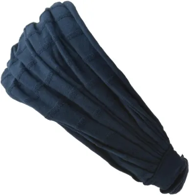 Imagen del producto de Diadema para mujer, 100% algodón, color azul marino, ideal para el uso diario