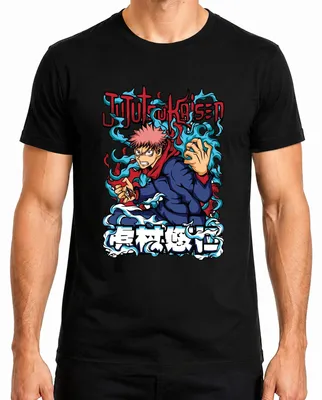Obrázek produktu pro Jujutsu Kaisen Yuji Itadori Anime Manga Fan Gift Action Pánské tričko, černé, XL
