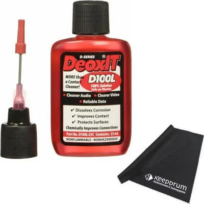 Immagine prodotto di Caig DeoxIT pulitore per contatti D100L-25C con panno