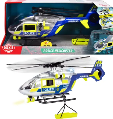 Produktbild von Dickie Spielfahrzeug Helikopter Go Real / SOS Police Helicopter Polizei 203716028