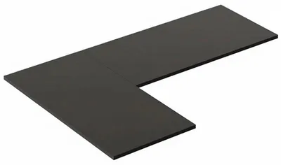 Image de Plateau de table PR18012-BlackV2, 180 x 120 cm, noir - B