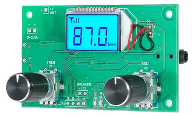 Obrázek produktu pro Digitální FM rádio, modul bezdrátového přijímače, LCD displej s podsvícením, modul DSP PLL, 76,0 MHz šC 108,0 MHz, miniaturní digitální stereo FM miniaturní rádiový modul