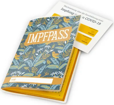Produktbild von itenga Design Impfpasshülle Motiv Vögel 196 x 134 mm transparent
