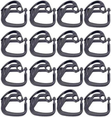 Image de Pinces de fixation, 100 pièces, noir