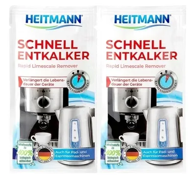 Zdjęcie produktu dla Heitmann, Odkamieniacz do ekspresów, czajników, 2 x 15g (PRODUKT Z NIEMIEC)
