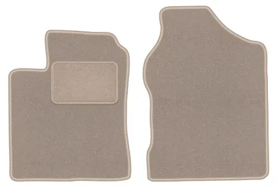Productafbeelding van Velours voormatten voor Daihatsu Trevis 2006-2009 (hatchback) – 2-delig, beige, op maat – Wielganizator LUX