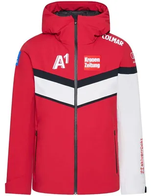 Produktbild von Colmar Unisex Skijacke Skijacke Österreichische Nationalmannschaft - Striped Padded Jacket - ÖSV Kollektion Rot
