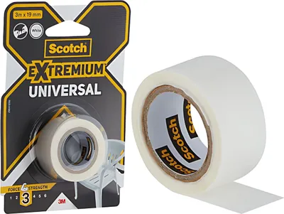 Obrázek produktu pro Scotch 7100206491 Scotch Extremium™ Universal Gewebeband weiß 19,0 mm x 3,0 m 1 Rolle