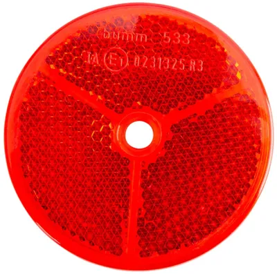 Obrázok produktu pre Busch & Müller Reflektor plast 61 mm červený