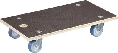 Produktbild von WAGNER Transporthilfe Multiplex MAXIGRIP - 57,5 x 30 x 11 cm, softe Rollen Ø 75 mm, Tragkraft 250 kg - 20114201