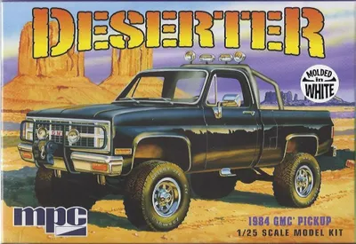 Produktbild von MPC 847 GMC Pick Up Truck Deserter 1984 weiß Kunststoffbausatz 1:25