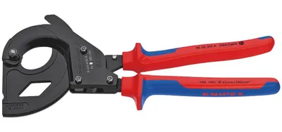 Produktbild von Knipex 95 32 315 A, Seitenschneiderzange, 4,5 cm, Stahl, Blau, Rot, 315 mm, 800 g