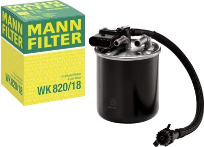 Produktbild von Kraftstofffilter MANN-FILTER WK 820/18 passend für MERCEDES-BENZ C-Klasse Limousine (W204) Leitungsfilter