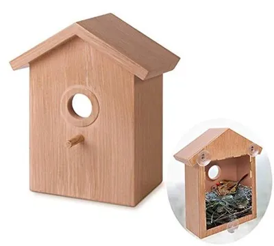 Produktbild von Vogelhaus für Garten und Balkon wetterfestes Nistkasten und Vogelhäuschen - Beukefarbe
