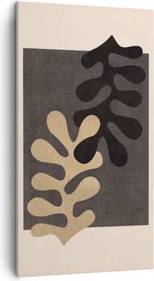 Produktbild von Bild auf Leinwand - Leinwandbild - Einteilig - Blätter Form Figur - 45x80cm - Wand Bild - Wanddeko - Wandbilder - Leinwanddruck - Bilder - Wanddekoration - Leinwand bilder - Wandbild - PA45x80-5131
