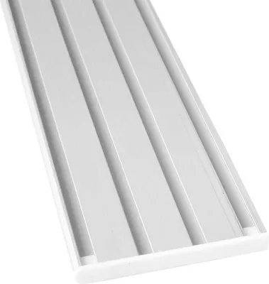 Immagine prodotto di Binario per tende "bianco" in alluminio, possibilità di tutte le lunghezze fino a 480 cm, binario per tende piatte ( 7 mm ), "1 / 2 / 3 / 4 binari" incl. scorrimento tende