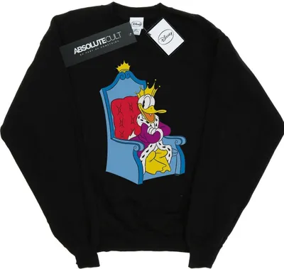 Produktbild von Disney - "Donald Duck King Donald" Sweatshirt für Herren BI38117 (XL) (Schwarz)