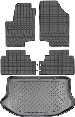 Immagine prodotto di Hyundai ix20, versione hatchback (05.2010-2018) - SET: Tappetini in gomma per l'abitacolo + Tappetino per il bagagliaio