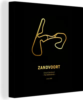 Produktbild von MuchoWow® - Leinwandbilder - Rennstrecke - Zandvoort - Formel 1, Wandbild, Wanddeko Bilder Wohnzimmer, 50x50 cm